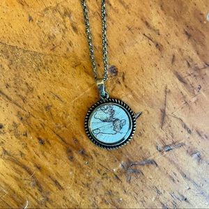 Modcloth Map Necklace